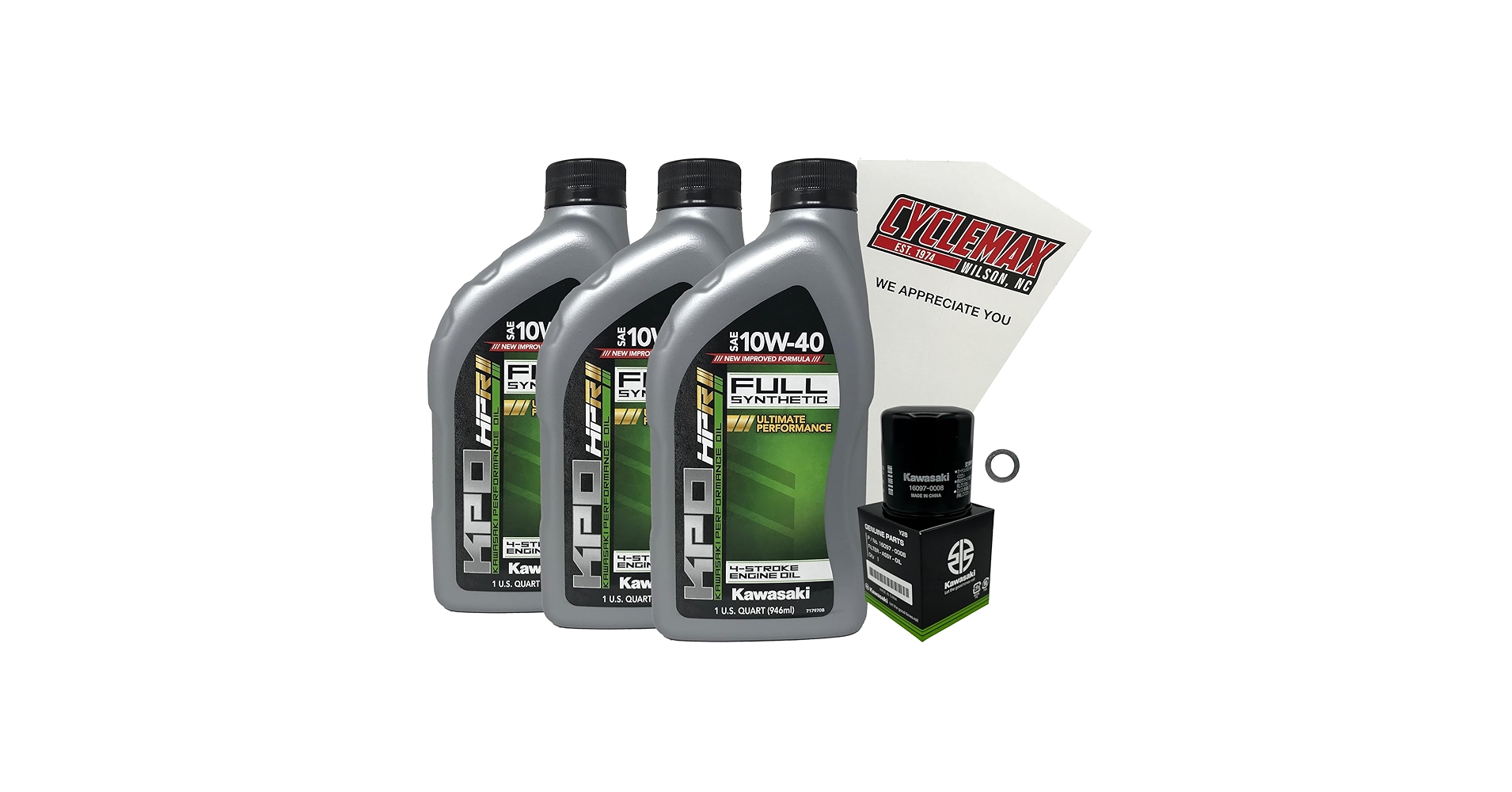 Amazon.com: Cyclemax Full-Synthetic KPO Oil Change Kit